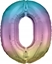 Изображение AMSCAN Balon foliowy dua cyfra 0 Tcza Pastel 70x86cm N34 spakowany 9909708