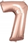 Attēls no AMSCAN Balon foliowy dua cyfra 7 róowe zoto 57x86cm 9906282