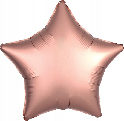 Attēls no AMSCAN Balon foliowy Lustre Rose Copper gwiazda 48cm 9914133