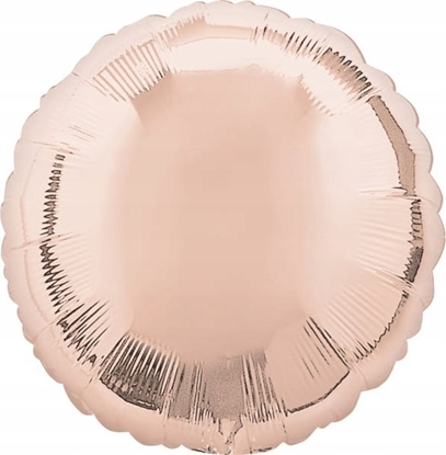 Attēls no AMSCAN Balon foliowy metalik róowe zoto okrgy 43cm luzem 9914092-92
