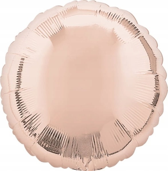 Picture of AMSCAN Balon foliowy metalik róowe zoto okrgy 43cm luzem 9914092-92