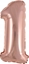 Picture of AMSCAN Balon foliowy mini cyfra 1 róowe zoto 19,5x40cm 9909689