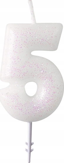 Picture of AMSCAN wieczka cyferka 5 m byszczca 9904380