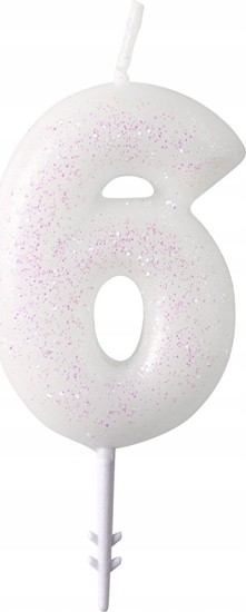 Picture of AMSCAN wieczka cyferka 6 m byszczca 9904381