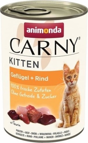 Изображение Animonda Carny Kitten smak: woowina i drób 400 g