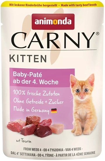 Изображение ANIMONDA KOT 85g CARNY  BABY PATE         saszetka  /12