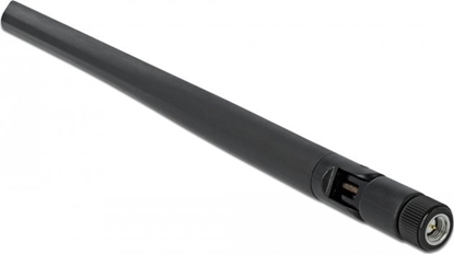 Attēls no Delock 5G 3.4 - 3.8 GHz Antenna SMA plug 5 dBi 20 cm omnidirectional with tilt joint and flexible material black