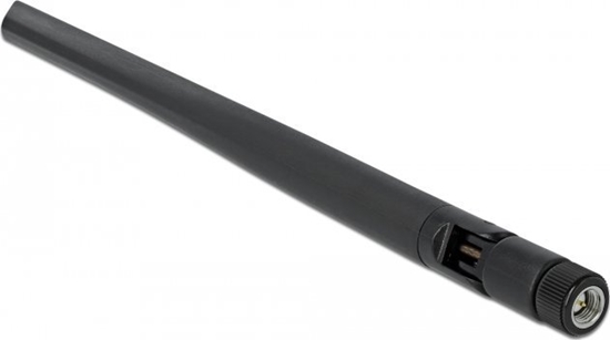 Picture of Delock 5G 3.4 - 3.8 GHz Antenna SMA plug 5 dBi 20 cm omnidirectional with tilt joint and flexible material black