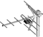 Attēls no Yagi tipa TV antena "YAGI" | 21-60 kanāliem | 11 elementi | bez simetrizatora