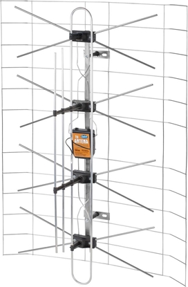 Attēls no Antena RTV Antena TV siatkowa kompletna(zasilacz+wzmacniacz)+DIPOL 3DX