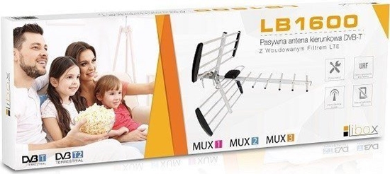 Picture of Antena RTV Libox Antena kierunkowa 16-el. pasywna DVB-T Z FILTREM LTE LIBOX LB1600