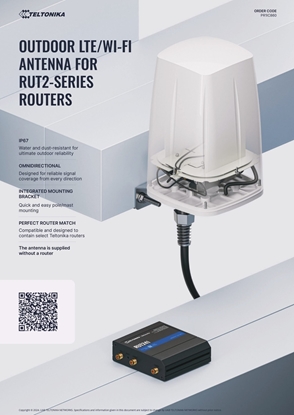 Attēls no Teltonika PR1IC860 Outdoor Antenne LTE/Wi-Fi RUT2-series Router