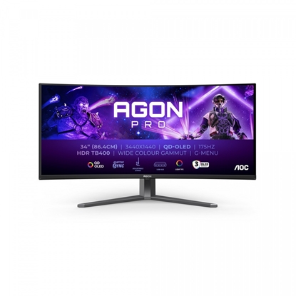 Attēls no AOC Agon PRO AG346UCD 34 Inch WQHD OLED Curved