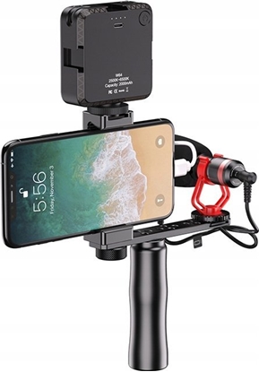 Attēls no Apexel Mocowanie Rczka Rami Grip 1/4"" Iso Na Telefon + Mikrofon Lamp Monitor / Apl-vg01