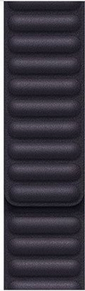 Изображение Apple Apple Pasek z karbowanej skóry w kolorze atramentowym do koperty 41 mm - rozmiar M/L