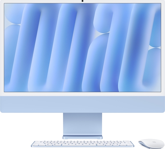 Picture of Apple iMac 24” 4.5K Retina, Apple M4 10C CPU, 10C GPU/16GB/256GB SSD/Blue/SWE | Apple