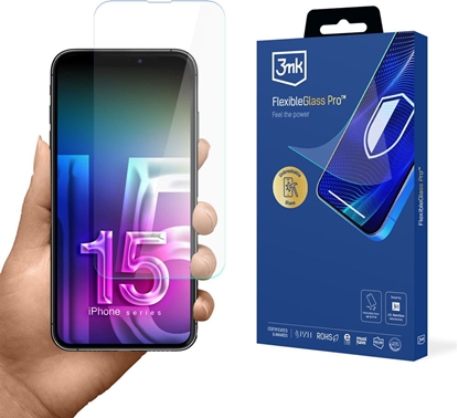 Изображение Apple iPhone 15 - 3mk FlexibleGlass Pro