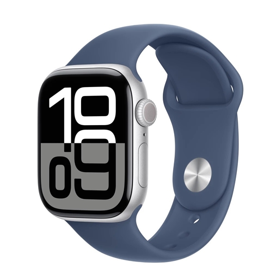 Picture of Apple Watch | Series 10 (GPS) | Smart watch | 100% recycled aluminium | 42 mm | Blue | Silver | Apple Pay | Water-resistant | Dust-resistant