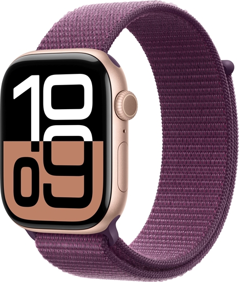 Picture of Smartwatch Apple Watch 10 GPS 42mm Rose Gold Alu Sport Loop Fioletowy (MWWK3)