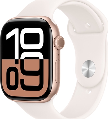 Изображение Smartwatch Apple Watch 10 GPS 42mm Rose Gold Alu S/M Róowy (MWWH3)