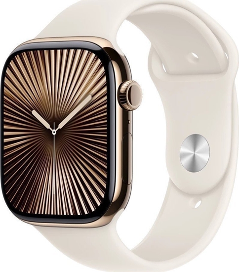 Изображение Smartwatch Apple Watch 10 GPS + Cellular 46mm Gold Titanium M/L Biay  (MWYY3QF/A)