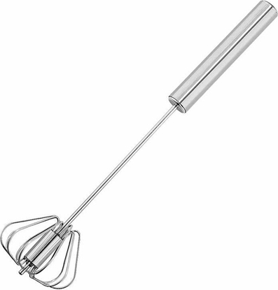 Attēls no Aptel Stalowa Trzepaczka do Jajek z Automatycznym Ubijakiem 26cm srebrna AG973