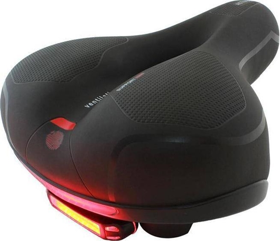 Picture of Aptel elowe siodeko rowerowe z Lampk LED Otwór Wentylacyjny czarne RW5I