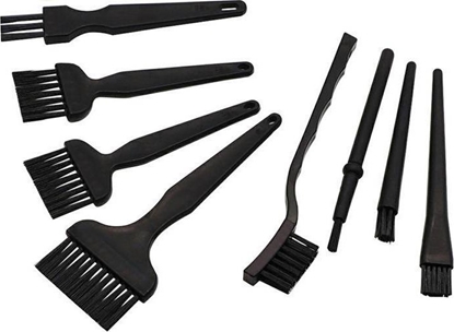 Picture of Aptel Zestaw 8 pdzli i szczotek Antystatycznych ESD czarne AG737B