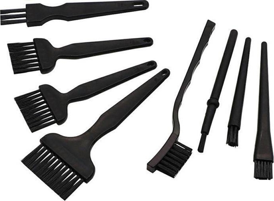 Picture of Aptel Zestaw 8 pdzli i szczotek Antystatycznych ESD czarne AG737B