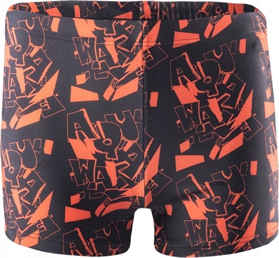 Picture of AquaWave Kpielówki spodenki bokserki dziecice Aquawave Atos Jr czarno-pomaraczowe rozmiar 152