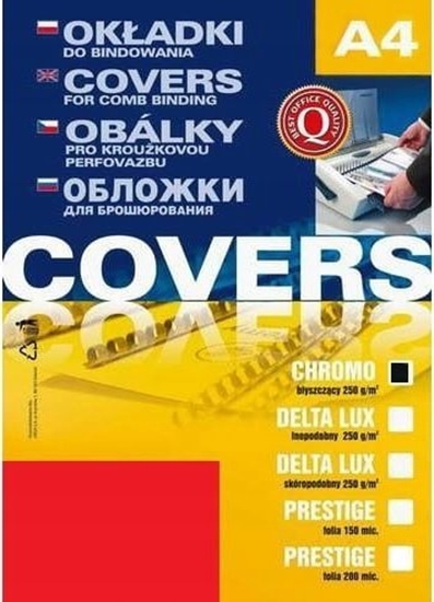 Picture of Argo Karton do bindowania byszczcy A4 ARGO CHROMO 408045 czerwony 250g/m2 25 szt