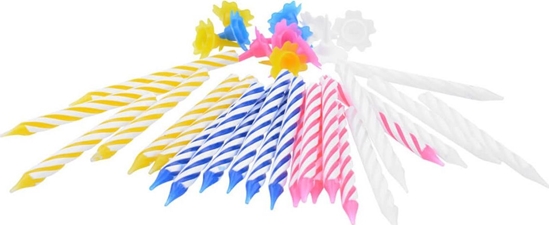 Picture of Arpex wieczki kolorowe klasyczne z podstawkami - 24 szt. uniwersalny