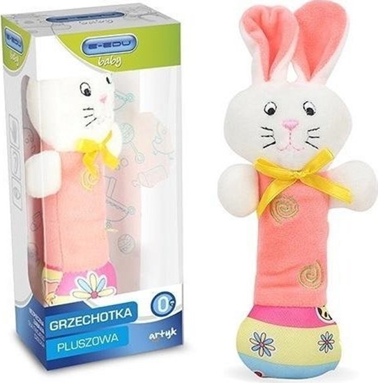 Picture of Artyk Grzechotka pluszowa Króliczek E-Edu baby 128585 Artyk