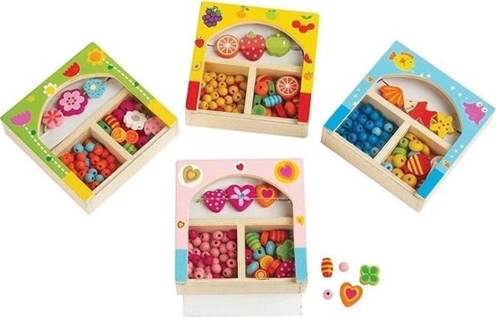 Picture of Artyk Koraliki drewniane p12 127144 mix cena za 1 szt