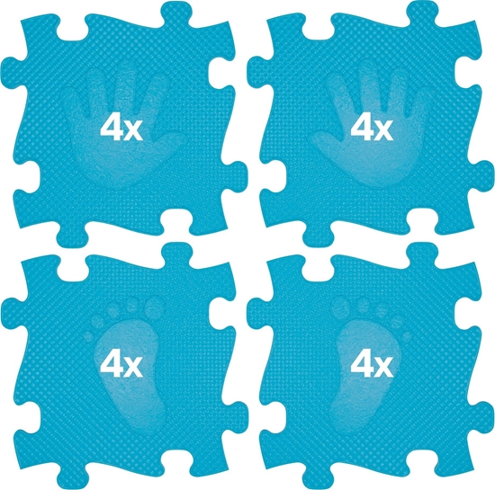 Picture of Askato Mata podogowa 16 elementów Magic Set niebieska MFK-044-1