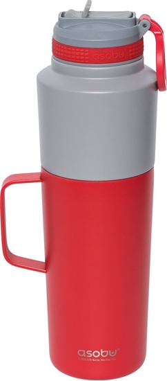 Изображение Asobu Twin Pack Bottle with Mug red, 0.9 L + 0.6 L