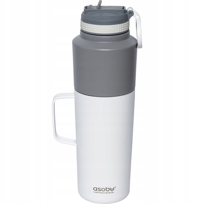 Picture of Asobu Twin Pack Bottle with Mug white, 0.9 L + 0.6 L