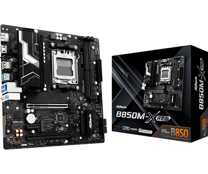 Изображение Mainboard|ASROCK|AMD B850|SAM5|Micro-ATX|Memory DDR5|Memory slots 2|B850M-XR2.0