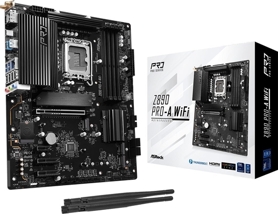 Picture of Mainboard|ASROCK|Intel Z890|LGA1851|ATX|Memory DDR5|Memory slots 4|Z890PRO-AWIFI