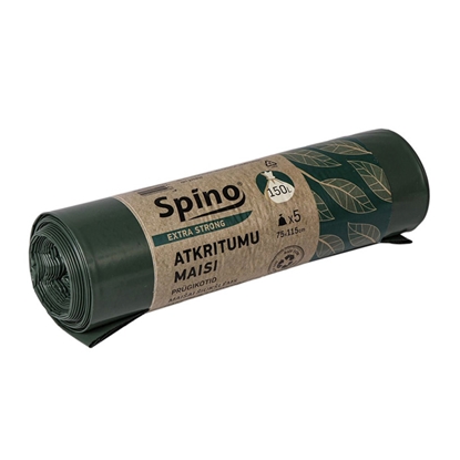 Picture of Atkritumu maisi LD 150L (75x115cm), 5gab., zaļi-melns Spino