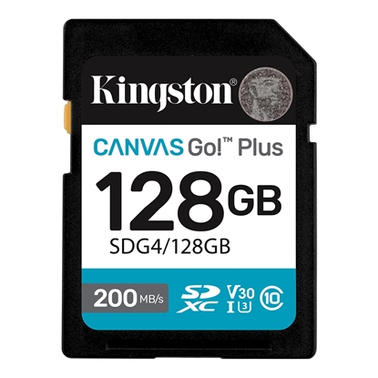 Picture of Atmiņas karte Kingston 128GB SDXC Canvas Go Plus Gen4