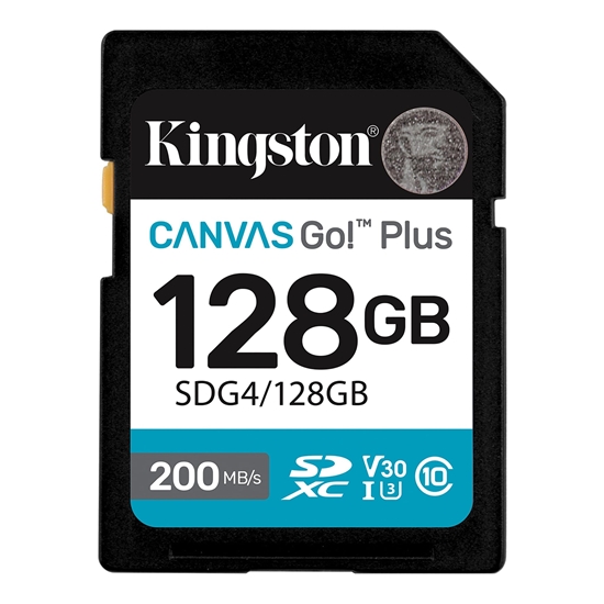 Picture of Atmiņas karte Kingston 128GB SDXC Canvas Go Plus Gen4