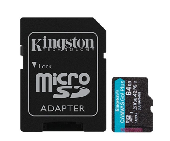 Picture of Atmiņas karte Kingston microSD Canvas Go Plus Gen4 64GB