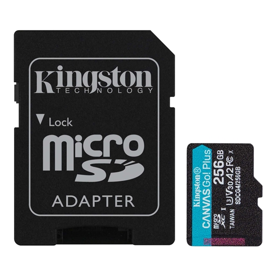 Picture of Atmiņas karte Kingston microSDXC Canvas Go Plus Gen4 256GB