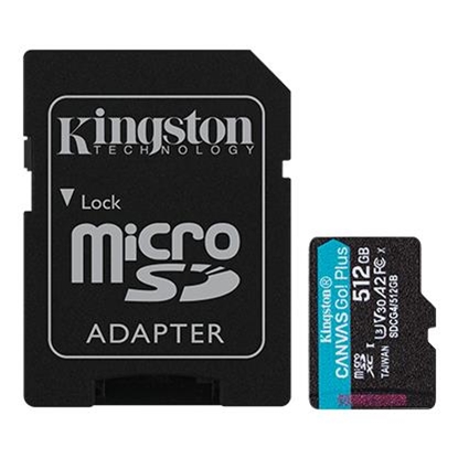 Picture of Atmiņas karte Kingston microSDXC Canvas Go Plus Gen4 512GB