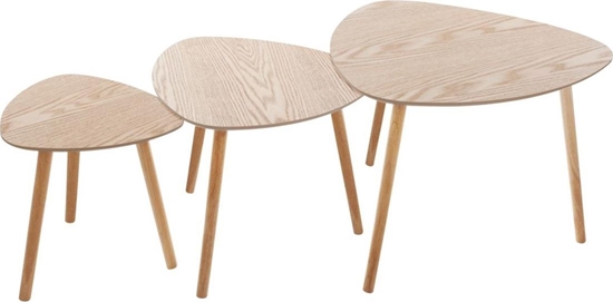 Picture of Atmosphera Komplet 3 stolików kawowych Mileo Nature