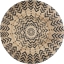 Picture of Atmosphera Okrgy dywan jutowy 120 cm boho wzór 1