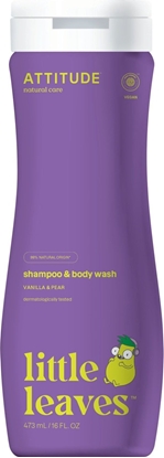 Picture of Attitude Attitude, Little Leaves, Pyn do mycia i szampon 2w1, Gruszkowy Nektar i Wanilia, 473 ml