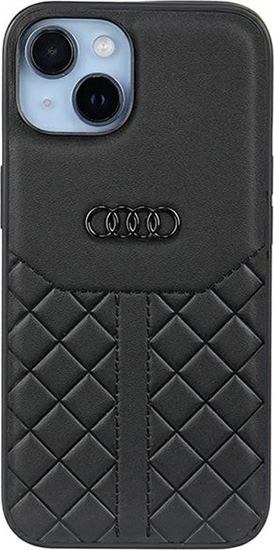 Picture of Audi Audi Genuine Leather iPhone 14 6.1" czarny/black hardcase AU-TPUPCIP14-Q8/D1-BK