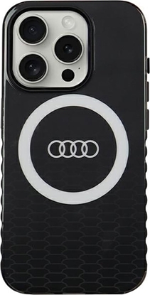Attēls no Audi Audi IML Big Logo MagSafe Case iPhone 15 Pro 6.1" czarny/black hardcase AU-IMLMIP15P-Q5/D2-BK